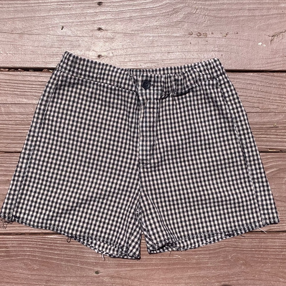Checkered Brandy Melville stretch waist shorts